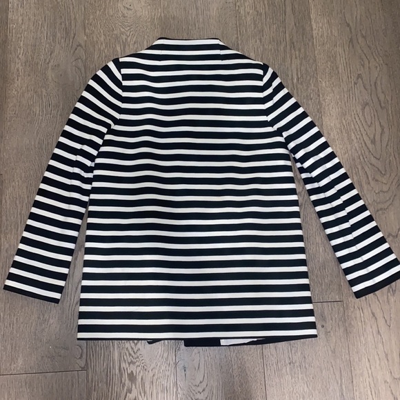 COPY - KATE SPADE Dorothy Jacket. Size S. Black/Cream Stripe. - Picture 3 of 4